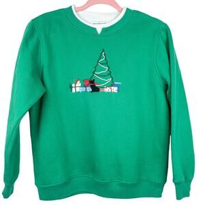 Vintage Christmas Sweater with Puppy Ugly Christmas Sweater Holiday Sweater